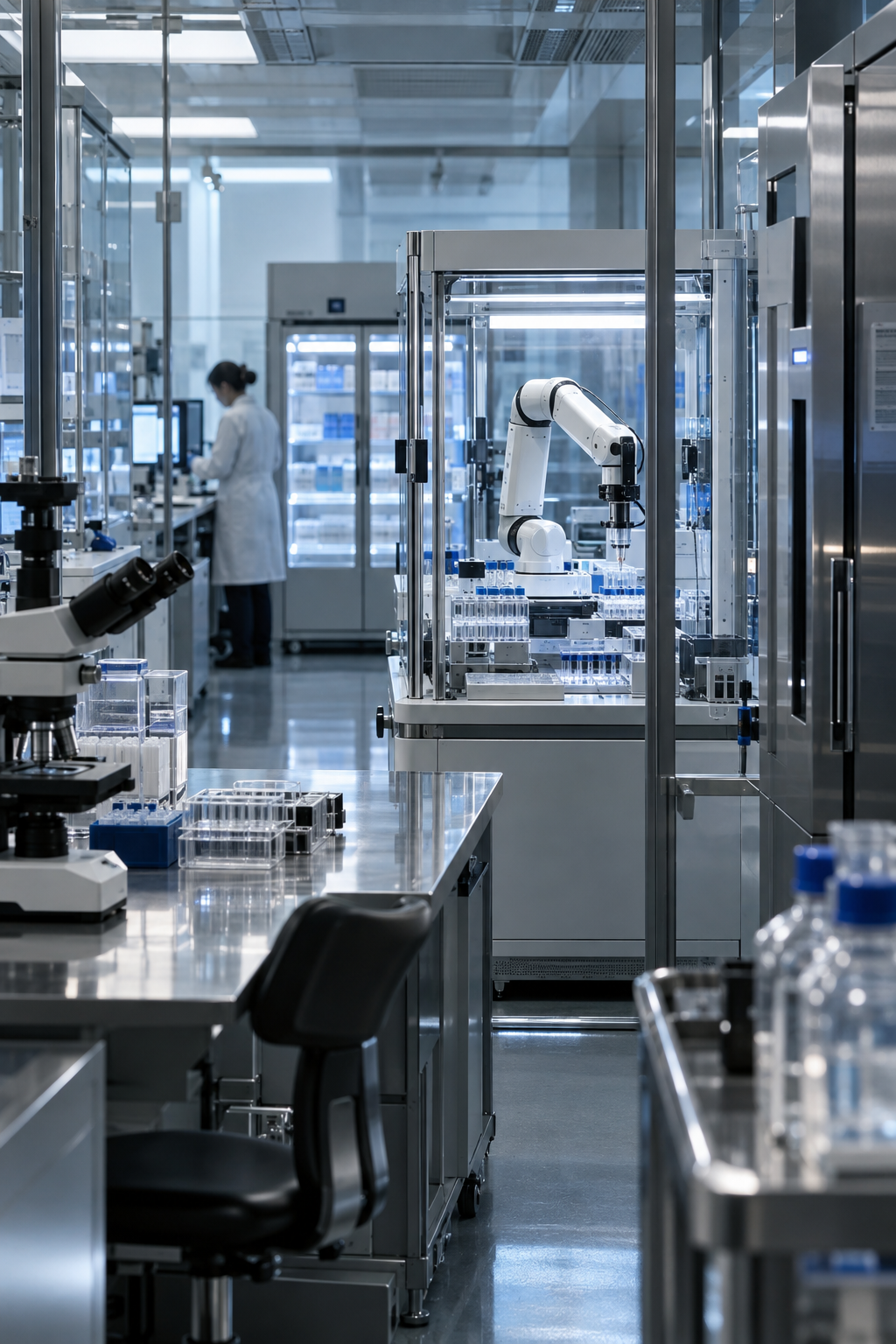 Laboratorio biomédico de alta tecnología inspirado en El brote